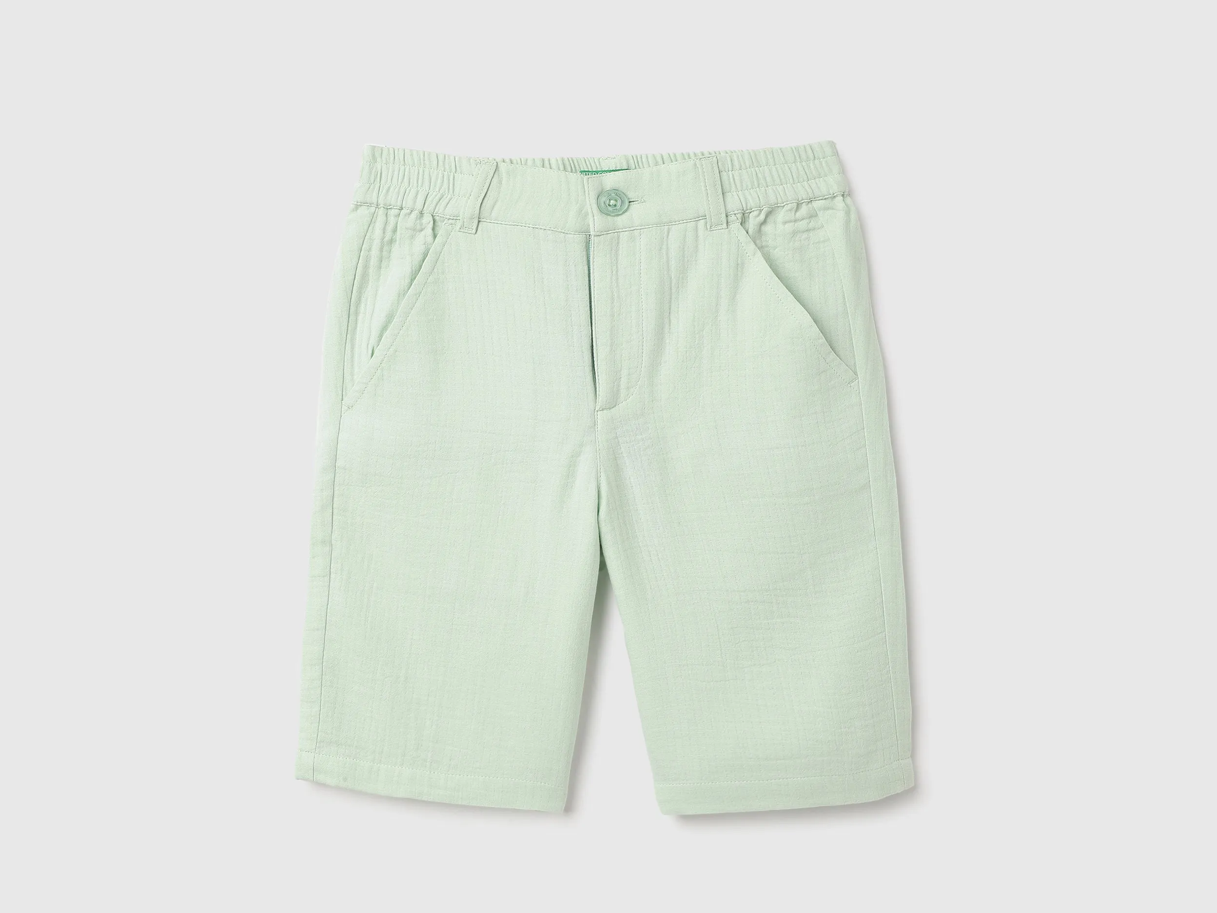 Textured Regular Fit Casual Shorts