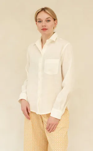 The Friend - Proper Fit - Cream 100% Linen