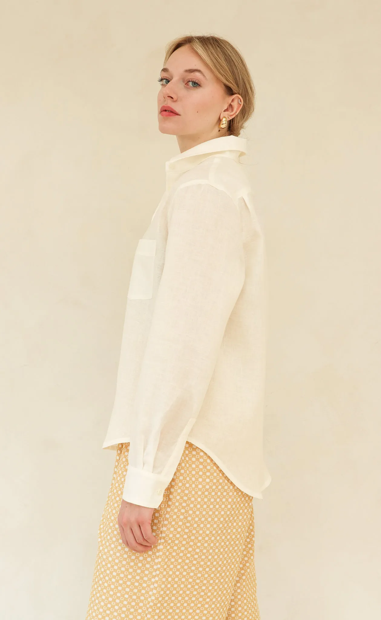 The Friend - Proper Fit - Cream 100% Linen