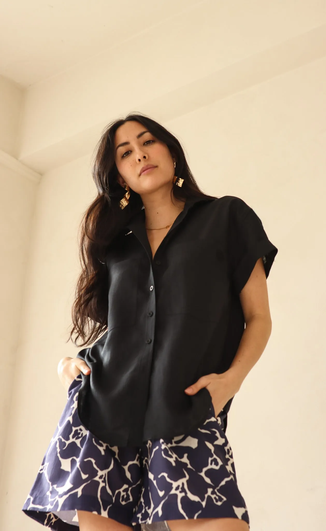 The Friend - Wayward Fit -  Black 100% Linen