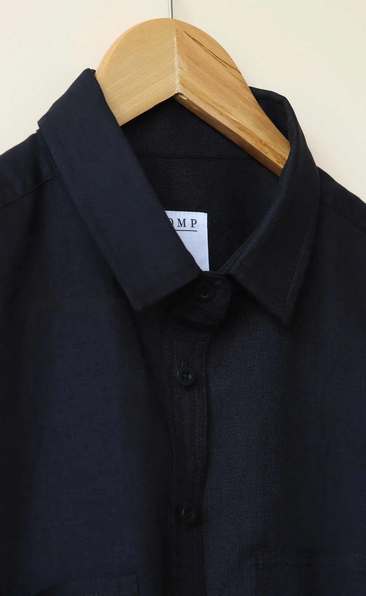 The Friend - Wayward Fit -  Black 100% Linen