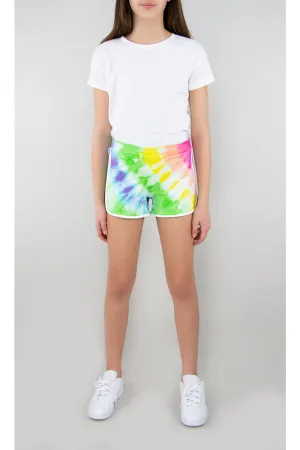 Tractr Girls French Terry Tie-Dye Shorts (7-14)