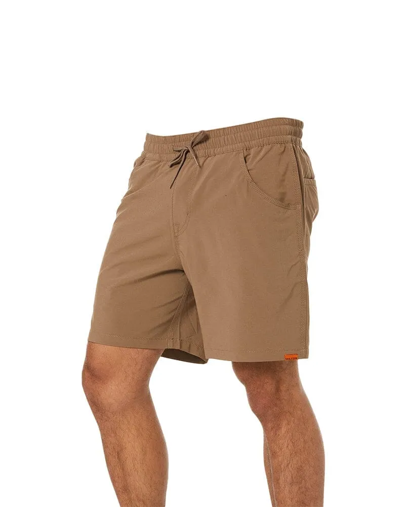 Tradies Rack Elastic Waist Hybrid Short Twin Value Pack - Brindle