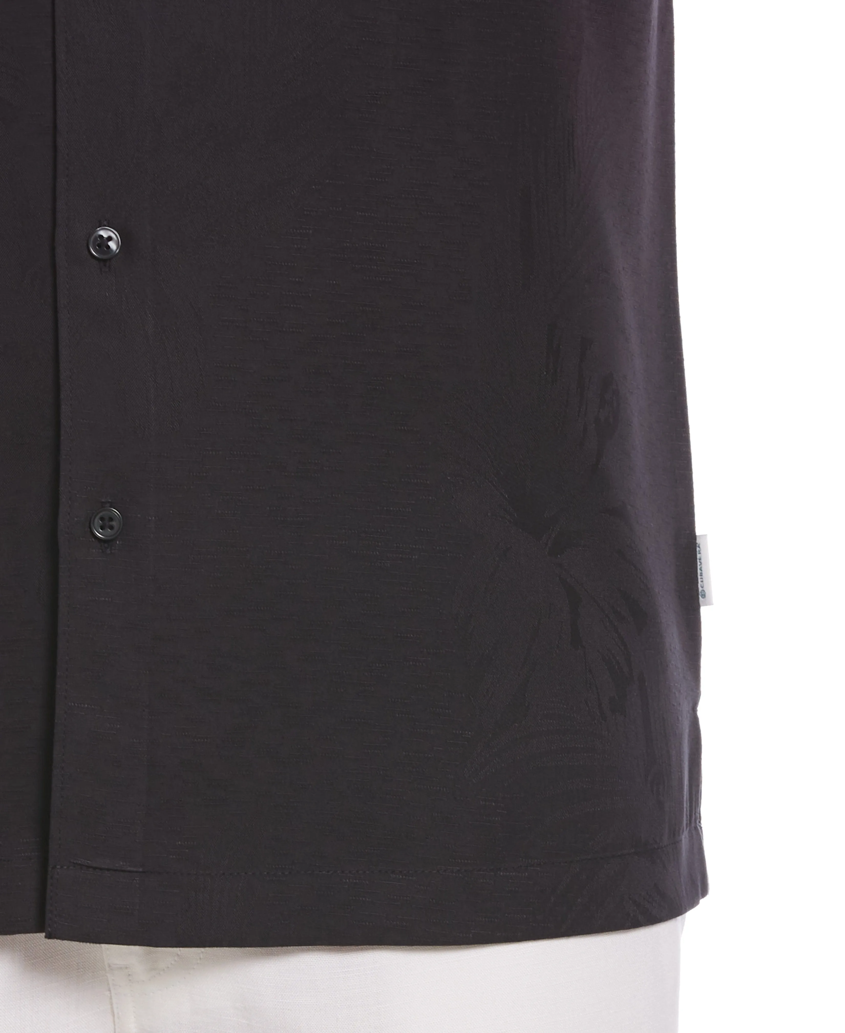Two-Tone One Pocket Floral Print Shirt