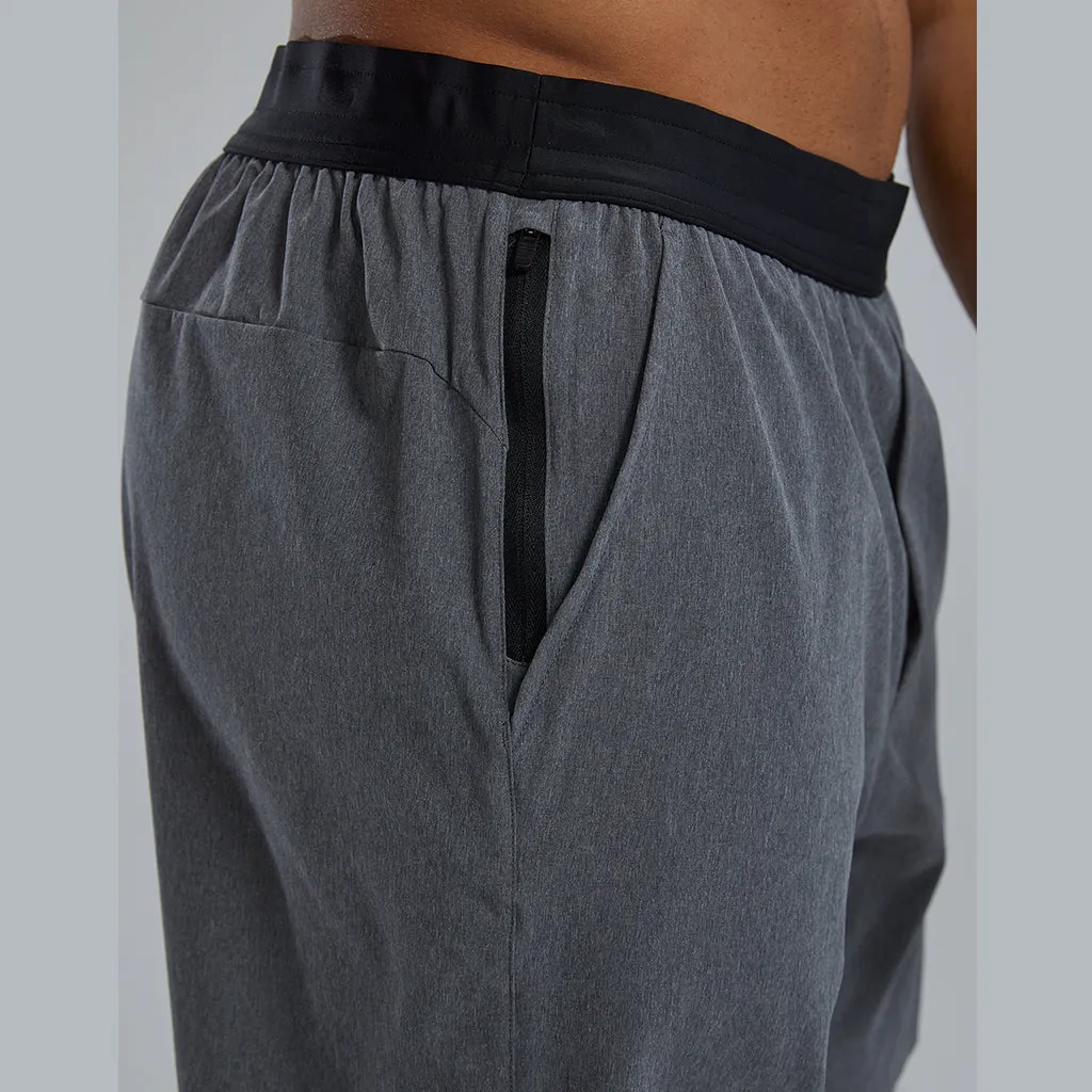 TYR Hydrosphere™ Men's Unlined 7" Unbroken Big Logo Shorts - Solid Charcoal