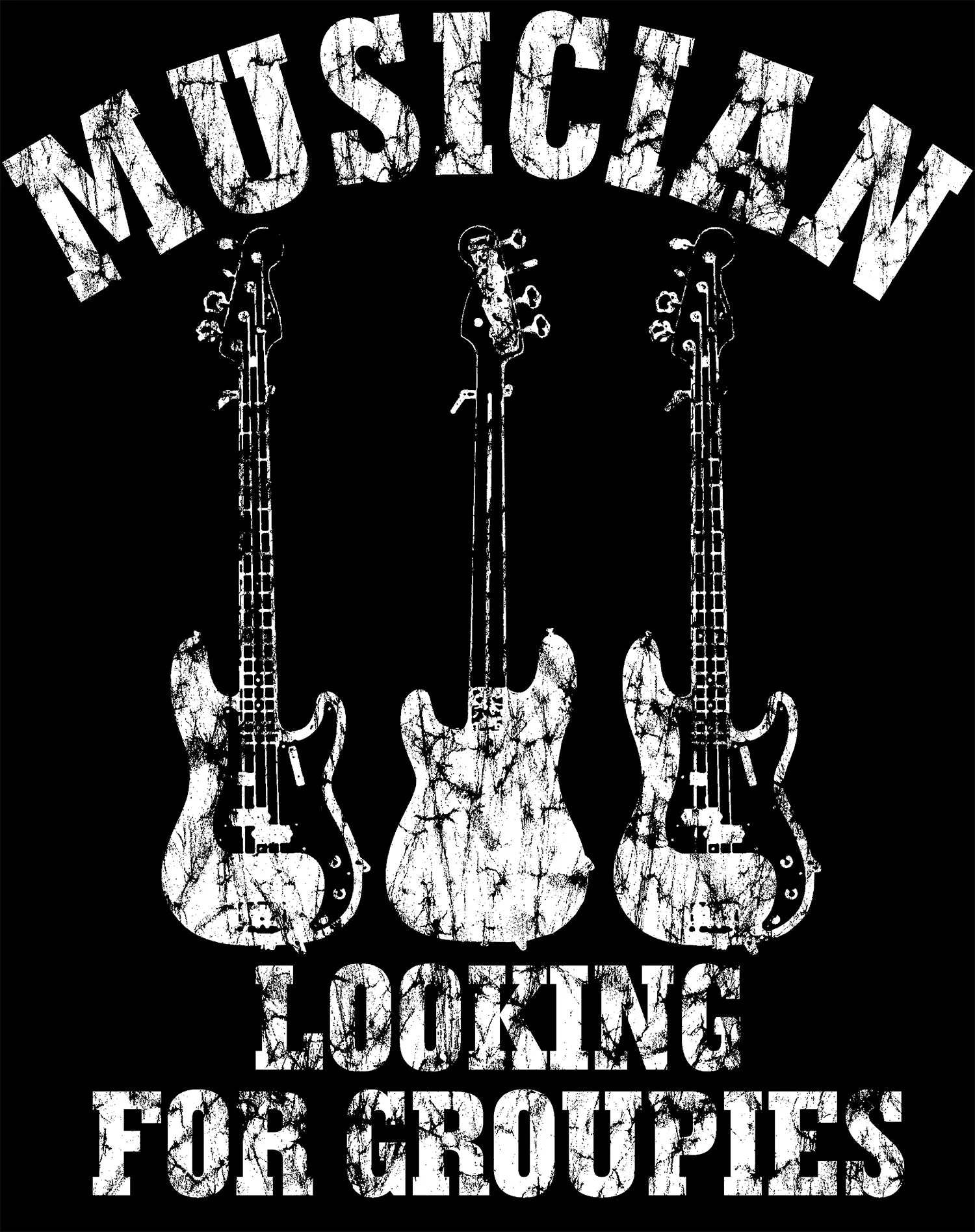 UA Just for Lolz Musician Looking for Groupies Men's T-shirt (Black)