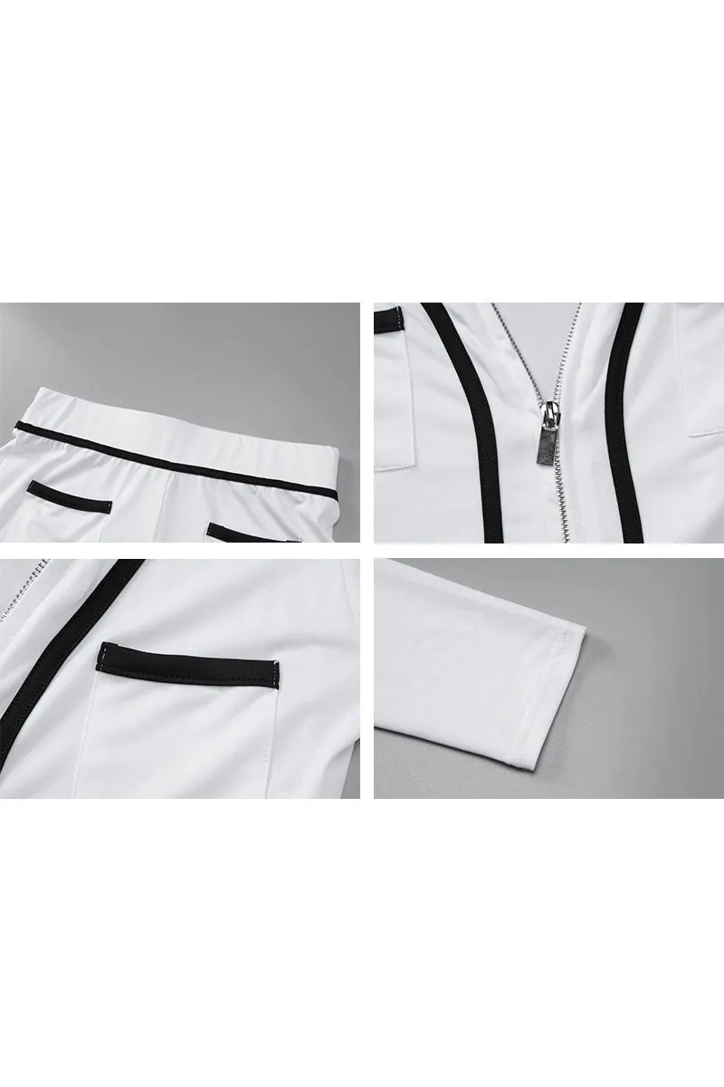 UH0410 Crop Shirt and Shorts Set