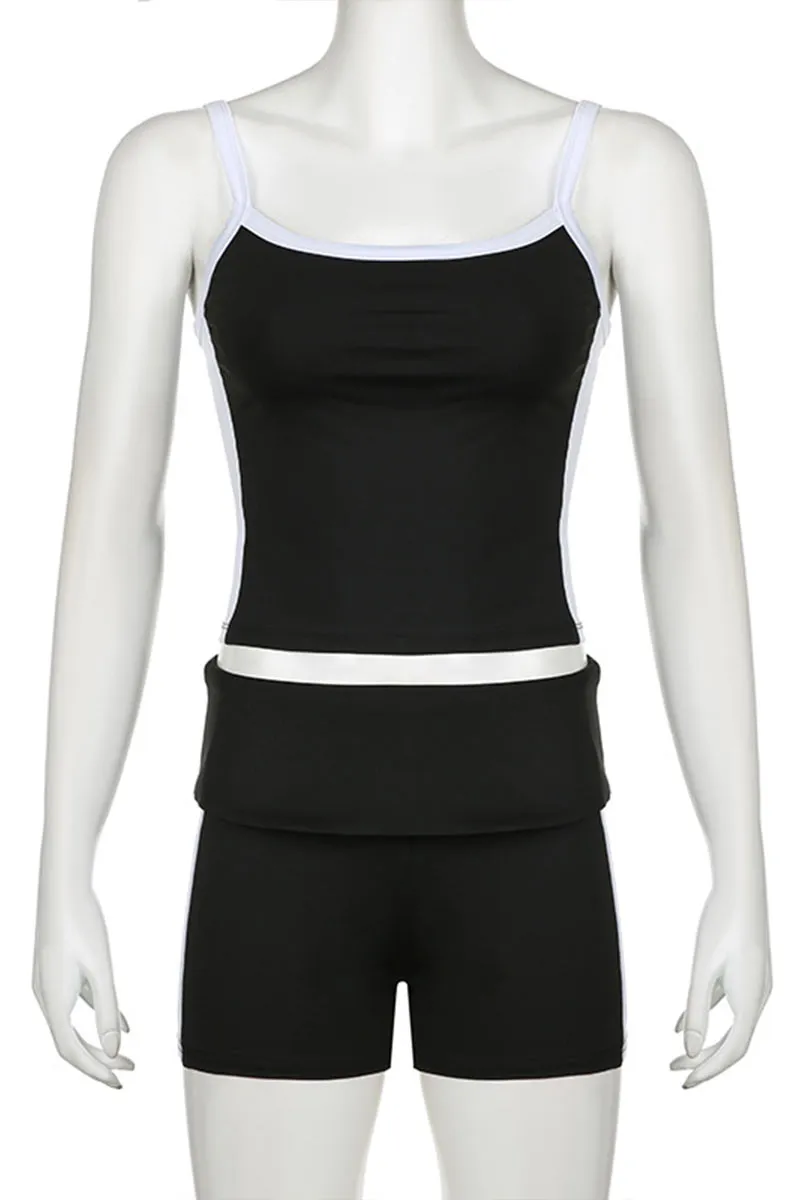 UK0549 Cami Top and Shorts Set