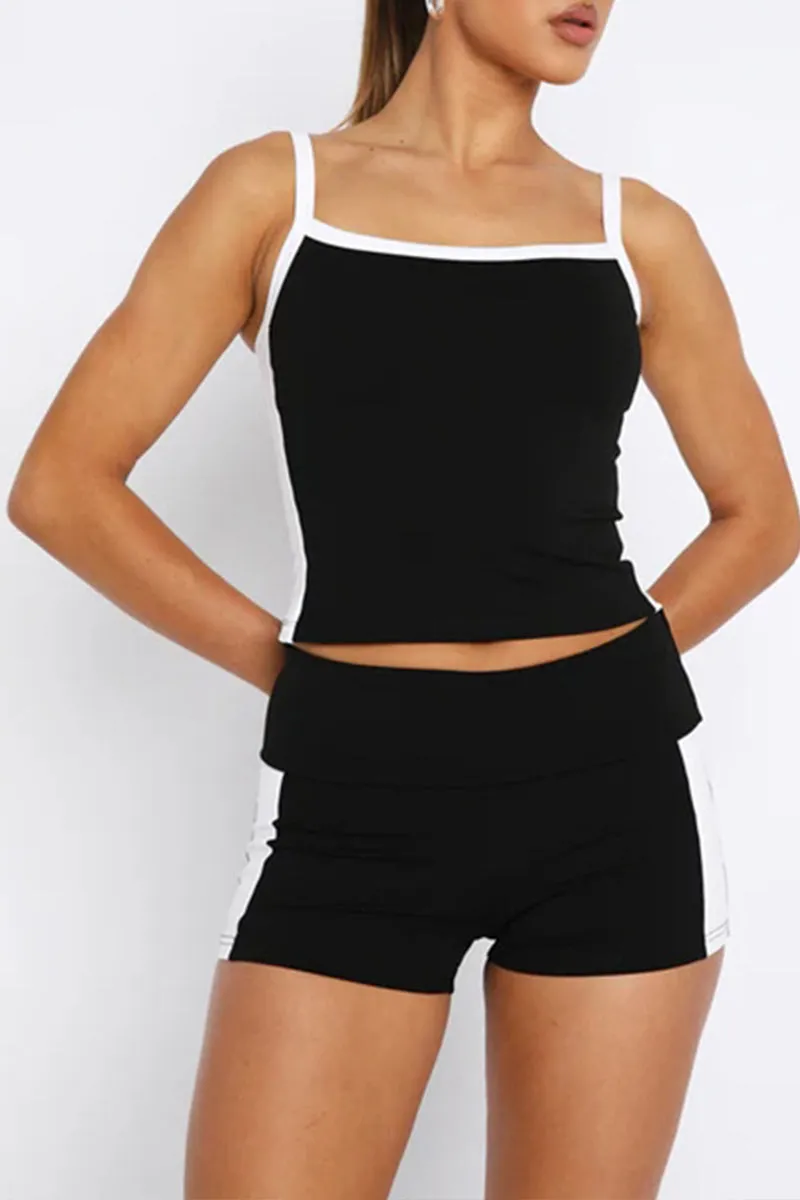 UK0549 Cami Top and Shorts Set