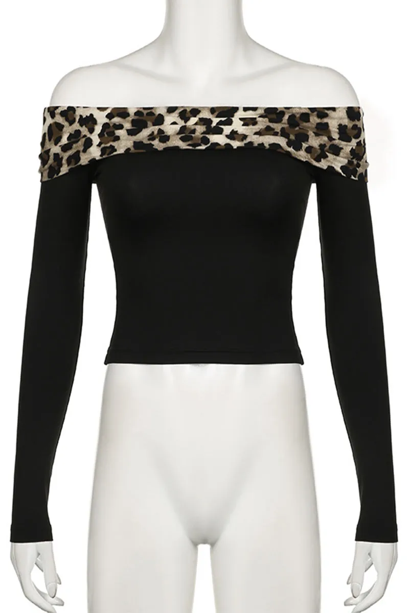 UM0136 Leopard Shirt and Shorts Set