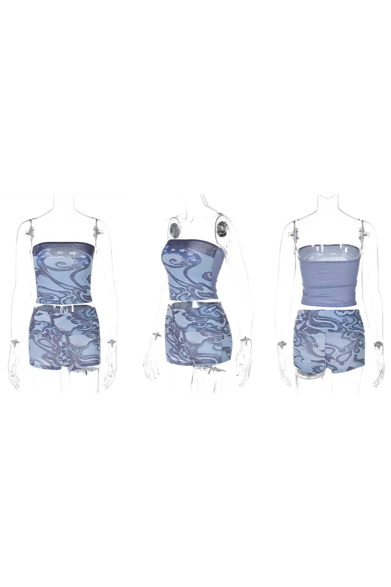 UM0201 Graphic Tube and Shorts Set