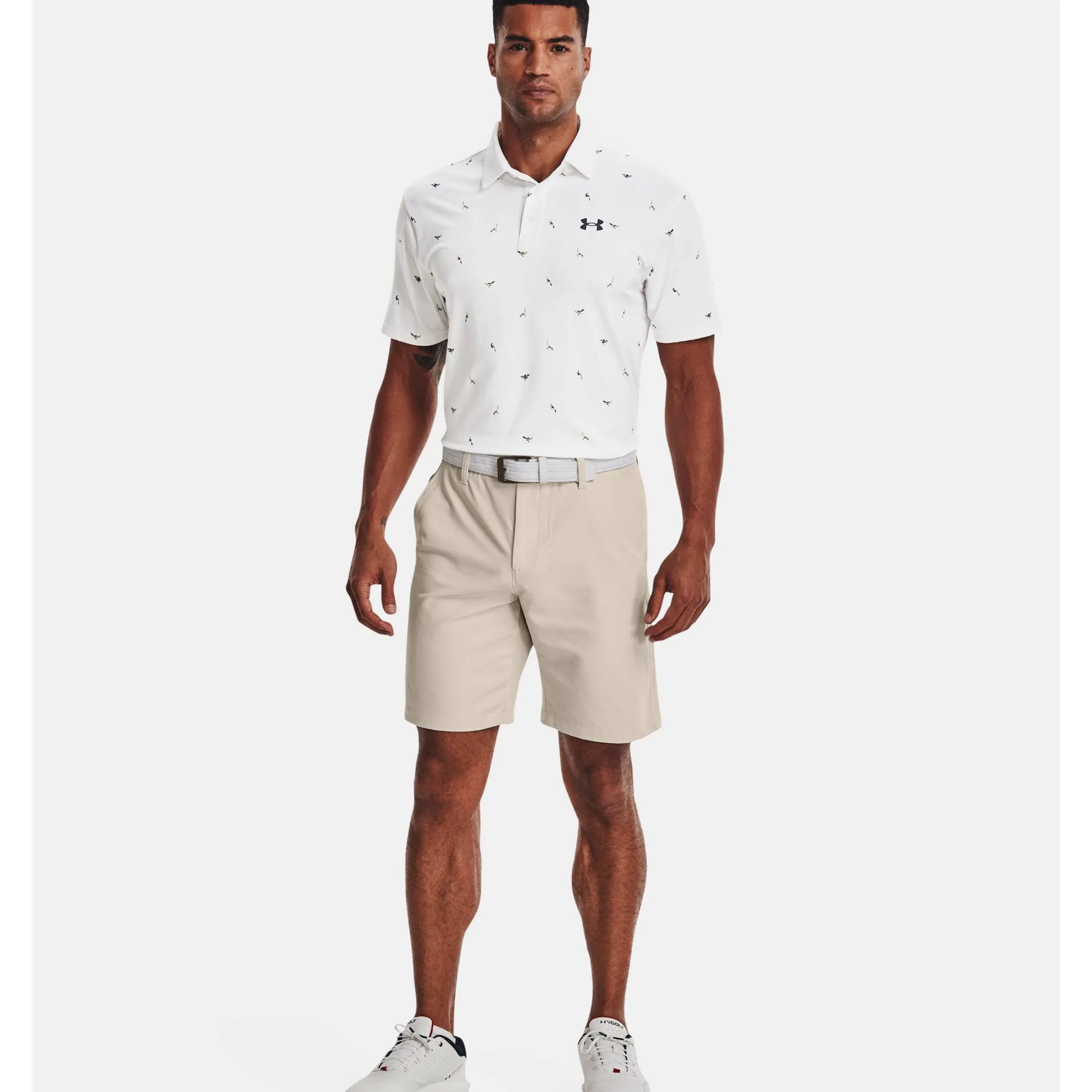 Under Armour Mens Drive Golf Golf Shorts - SUMMIT WHITE/HALO GRAY