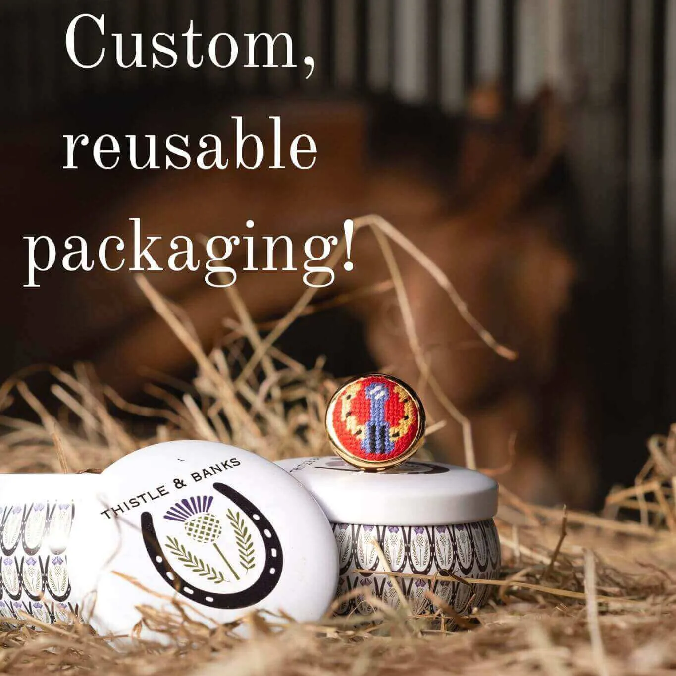 Unicorn Silver Needlepoint Ring