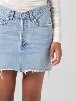 V-waist Mini Skirt