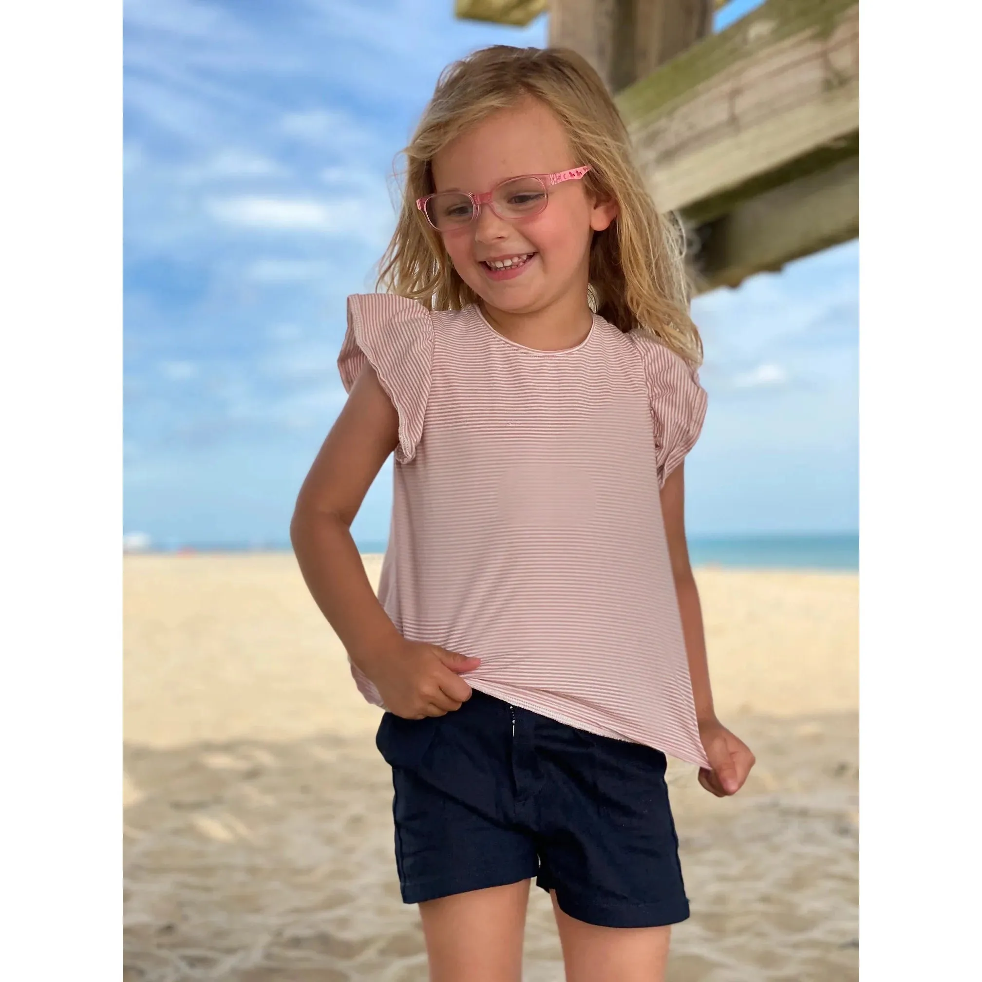 Vignette Navy Hattie Shorts