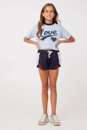 Vintage Havana Kids - Tween - Navy Ringer Tape Shorts