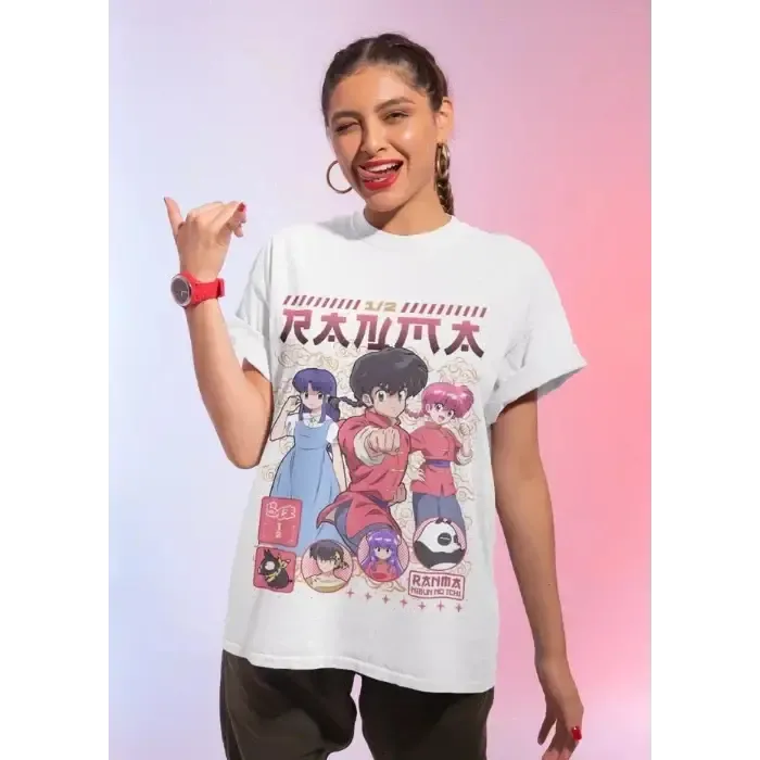 Vintage Ranma ½ Graphic Tee | Retro Anime Streetwear