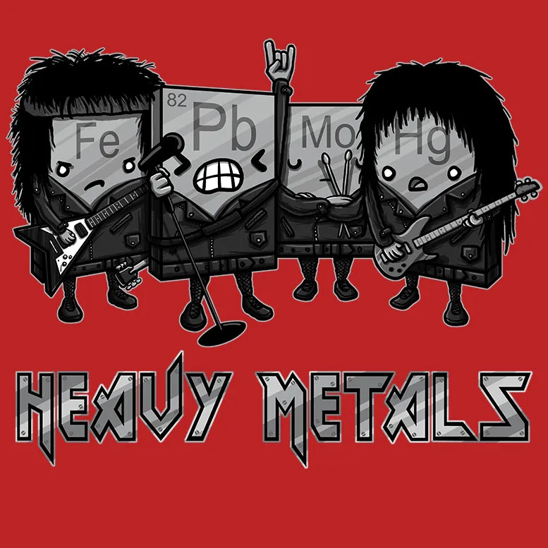Weird Science Heavy Metals Official Kid's T-shirt (Red)