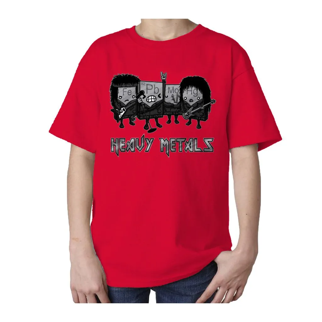 Weird Science Heavy Metals Official Kid's T-shirt (Red)