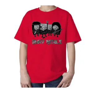 Weird Science Heavy Metals Official Kid's T-shirt (Red)