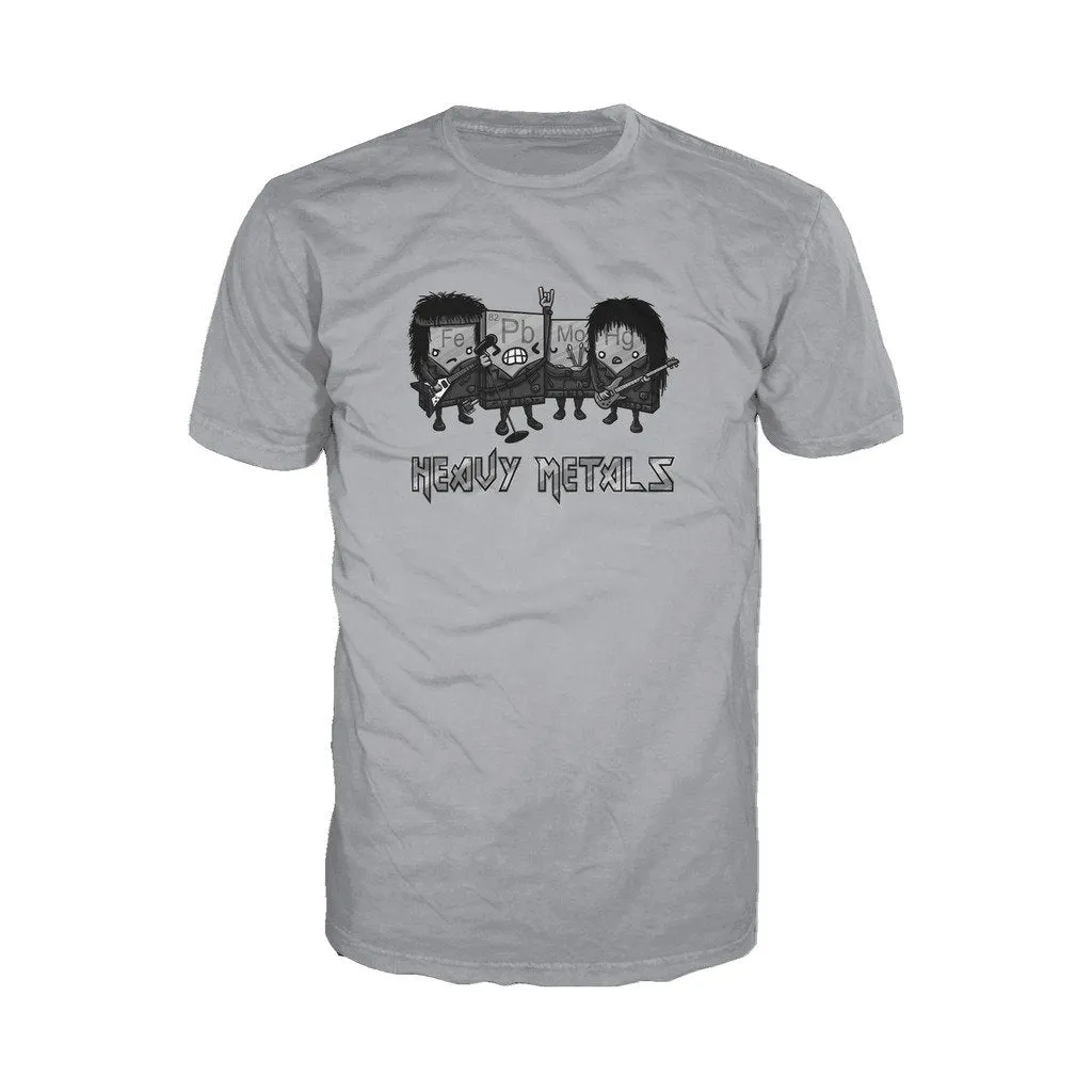 Weird Science Heavy Metals Official Men's T-shirt (Heather Grey)