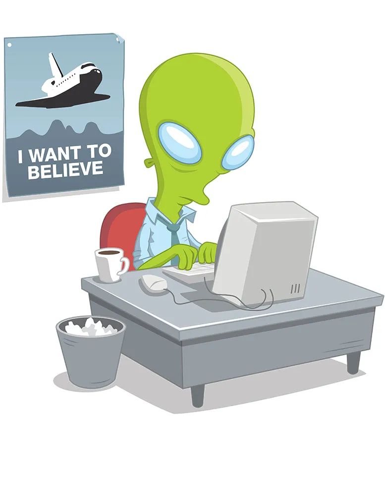 Weird Science I Want To Believe Official Kid's T-shirt (White)