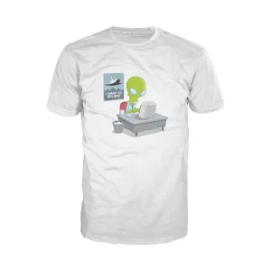 Weird Science I Want To Believe Official Men's T-shirt (White)
