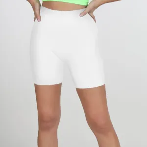 White Biker Shorts