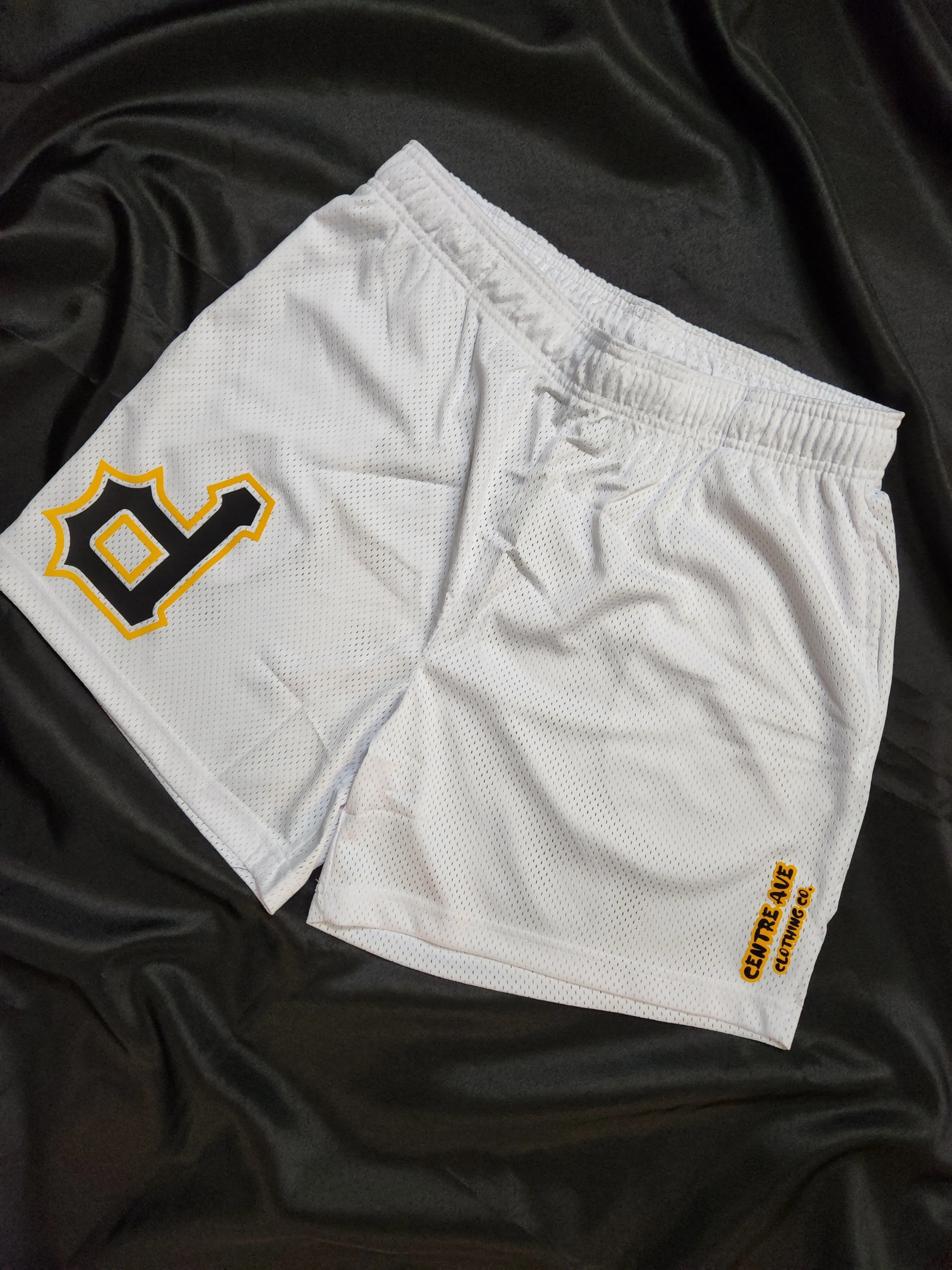 White "OG" P Mesh Shorts