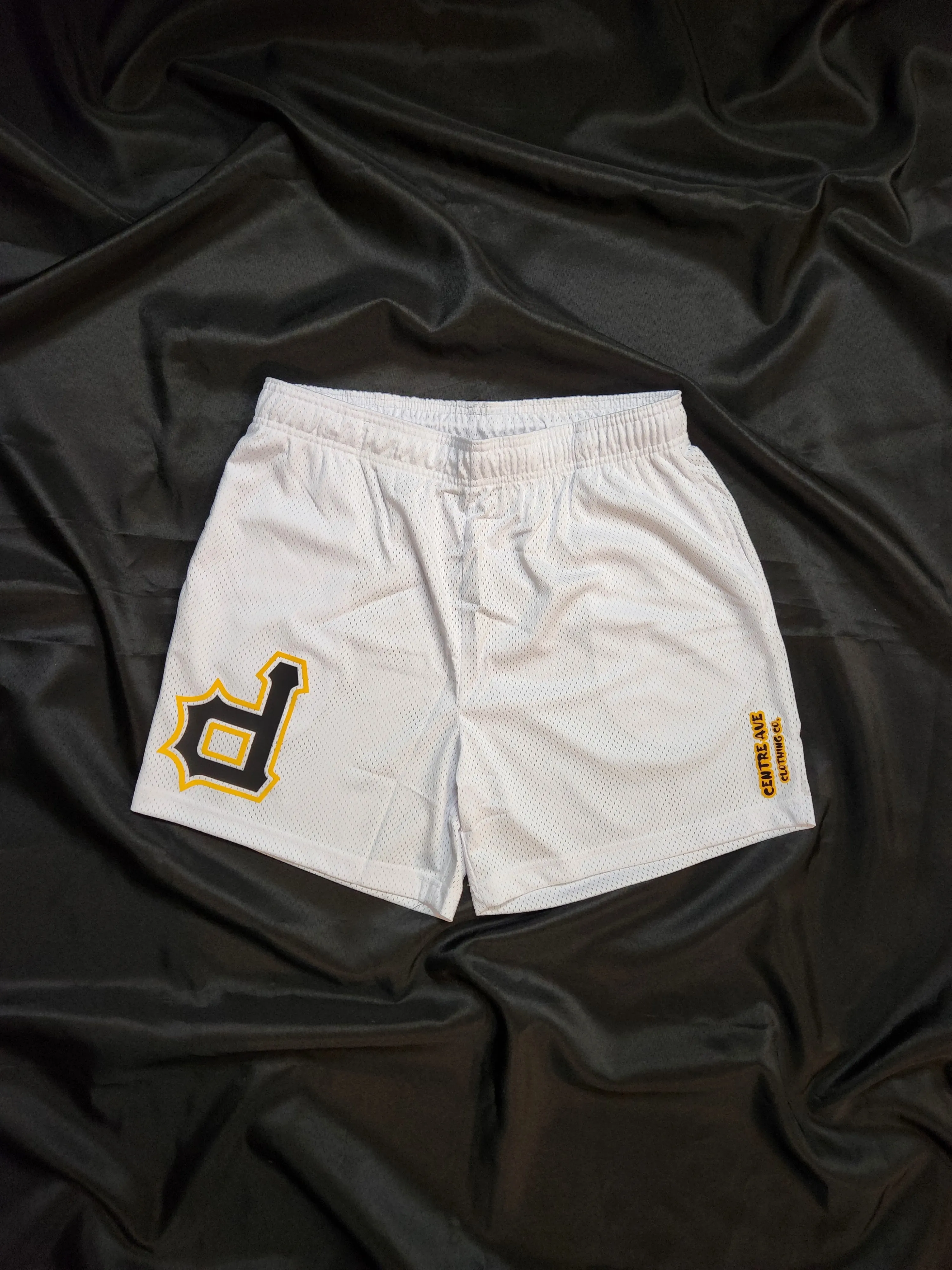 White "OG" P Mesh Shorts