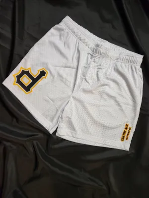 White "OG" P Mesh Shorts