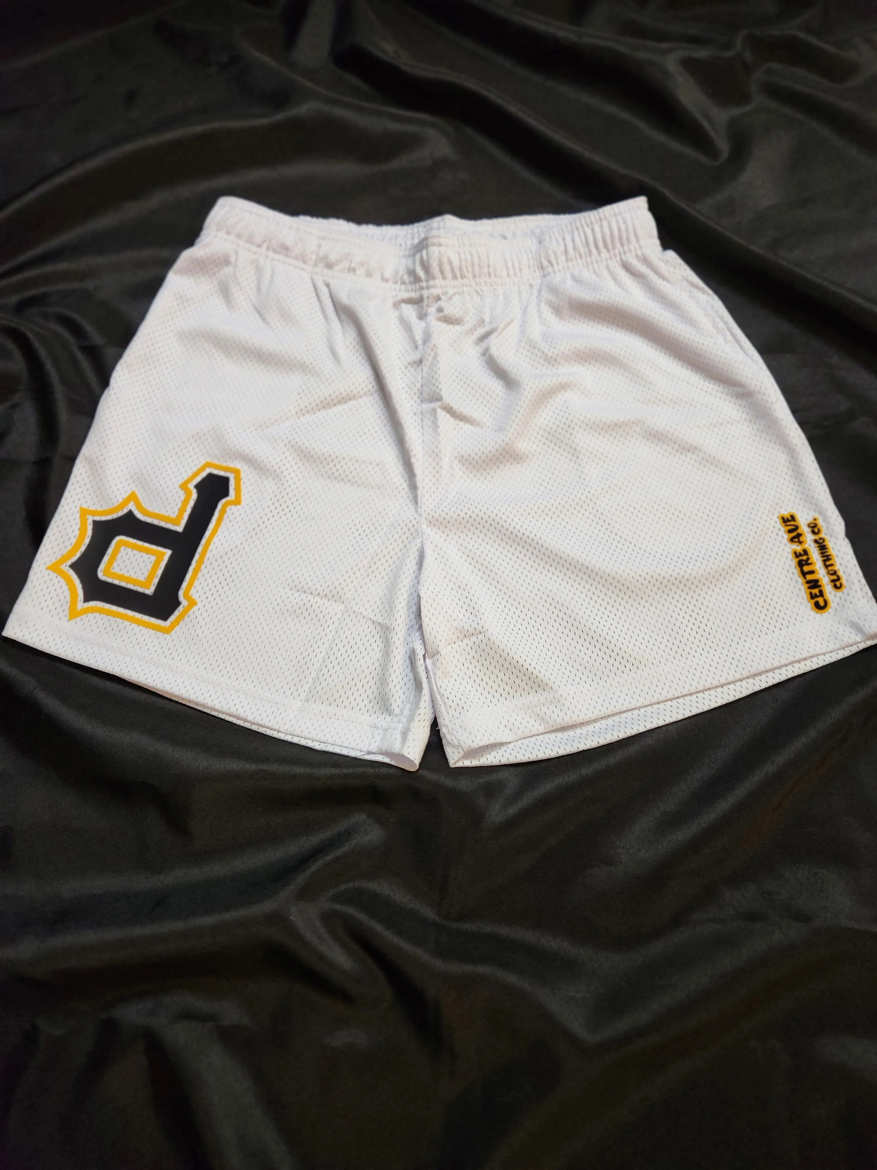 White "OG" P Mesh Shorts