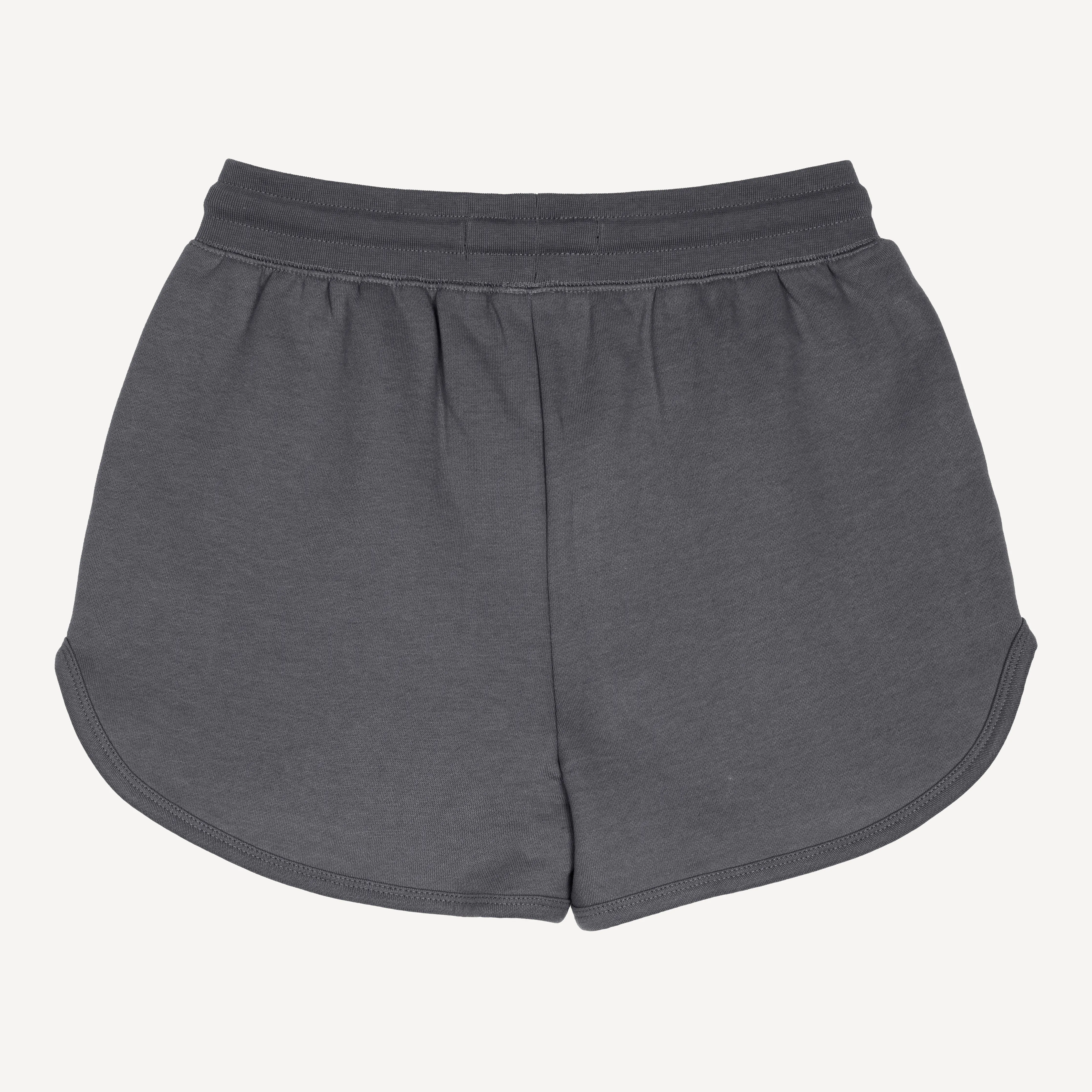 Womens Fleece Dolphin Shorts - Woodland Grey