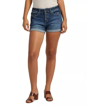 Women's Suki 4" Curvy Short In Medium Blue