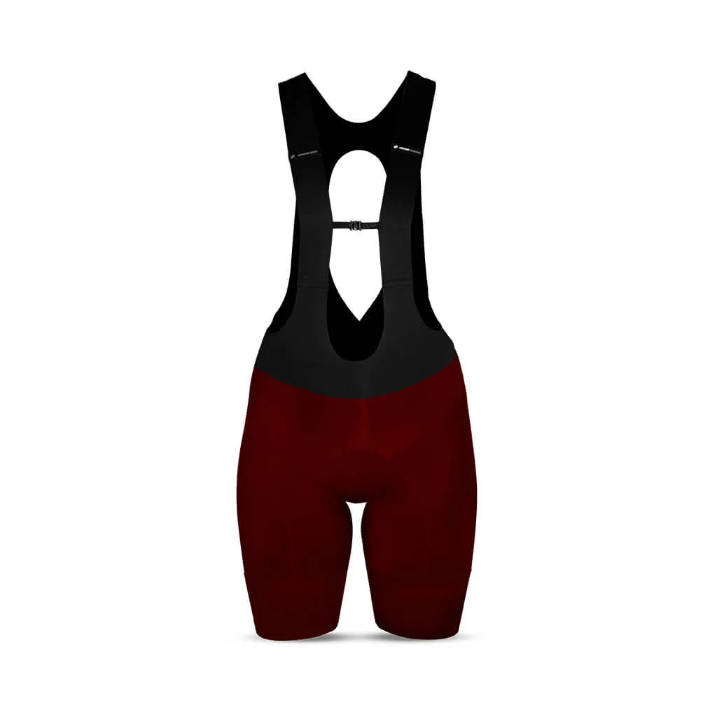 Women's Supremo Pace Bib Shorts (Red)