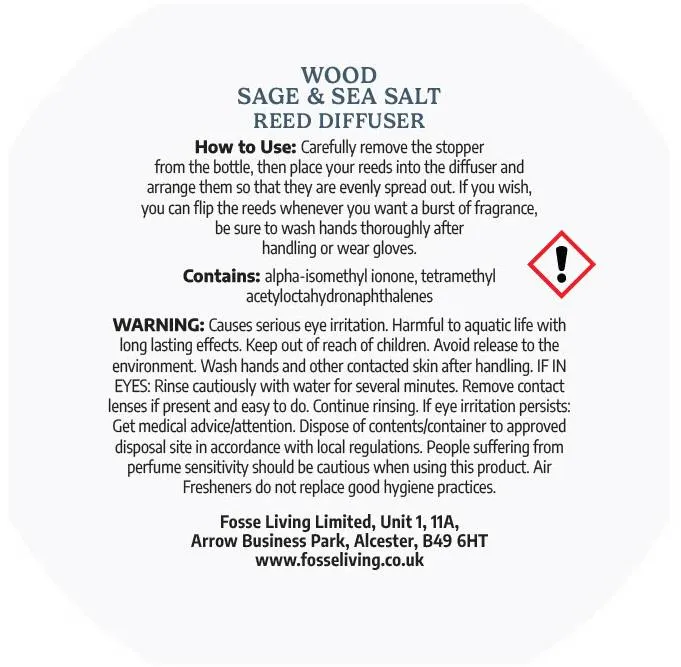 Wood Sage & Sea Salt Reed Diffuser Refill 200ml