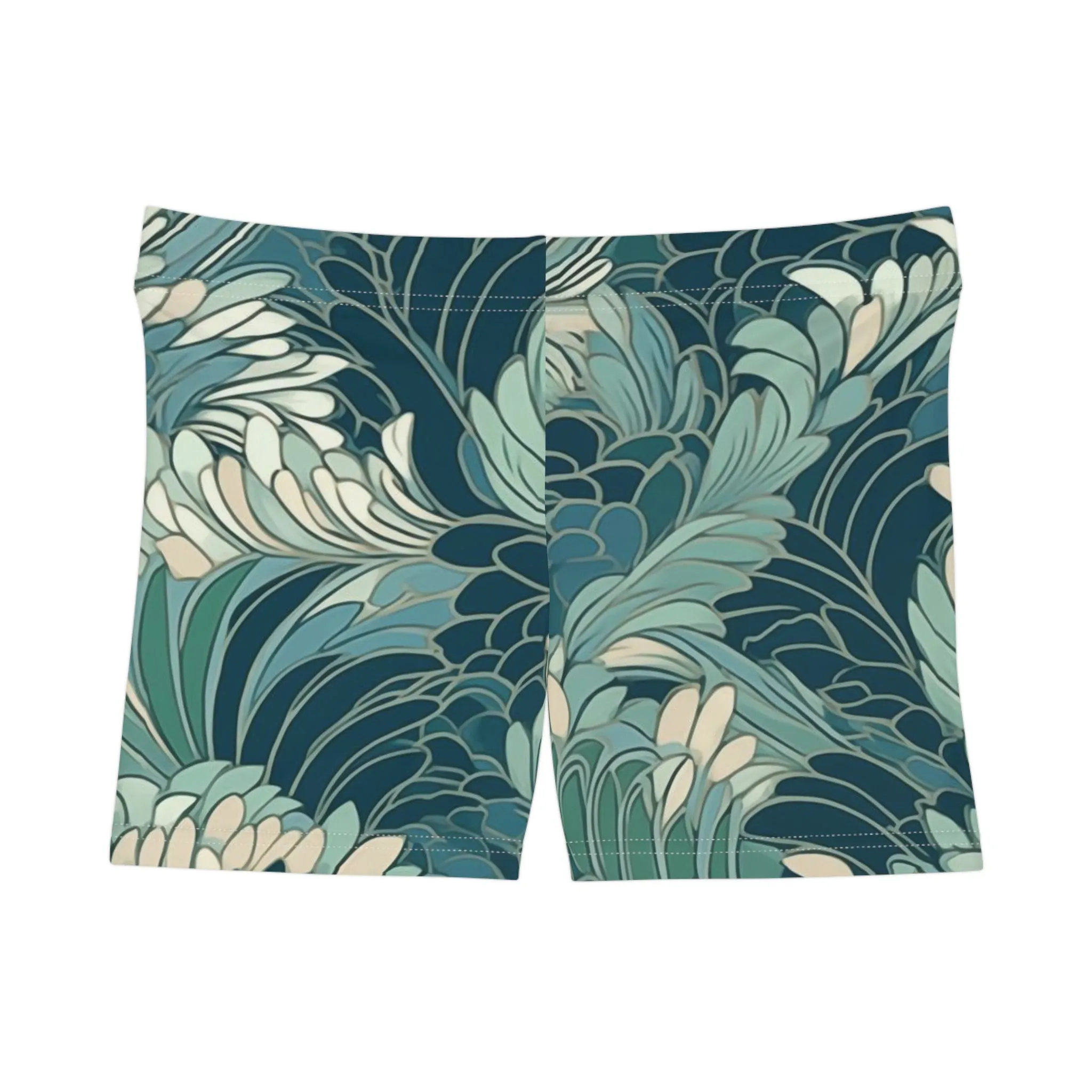Workout Shorts - Gregoria Ustrasana Chinoiserie