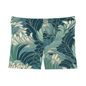 Workout Shorts - Gregoria Ustrasana Chinoiserie