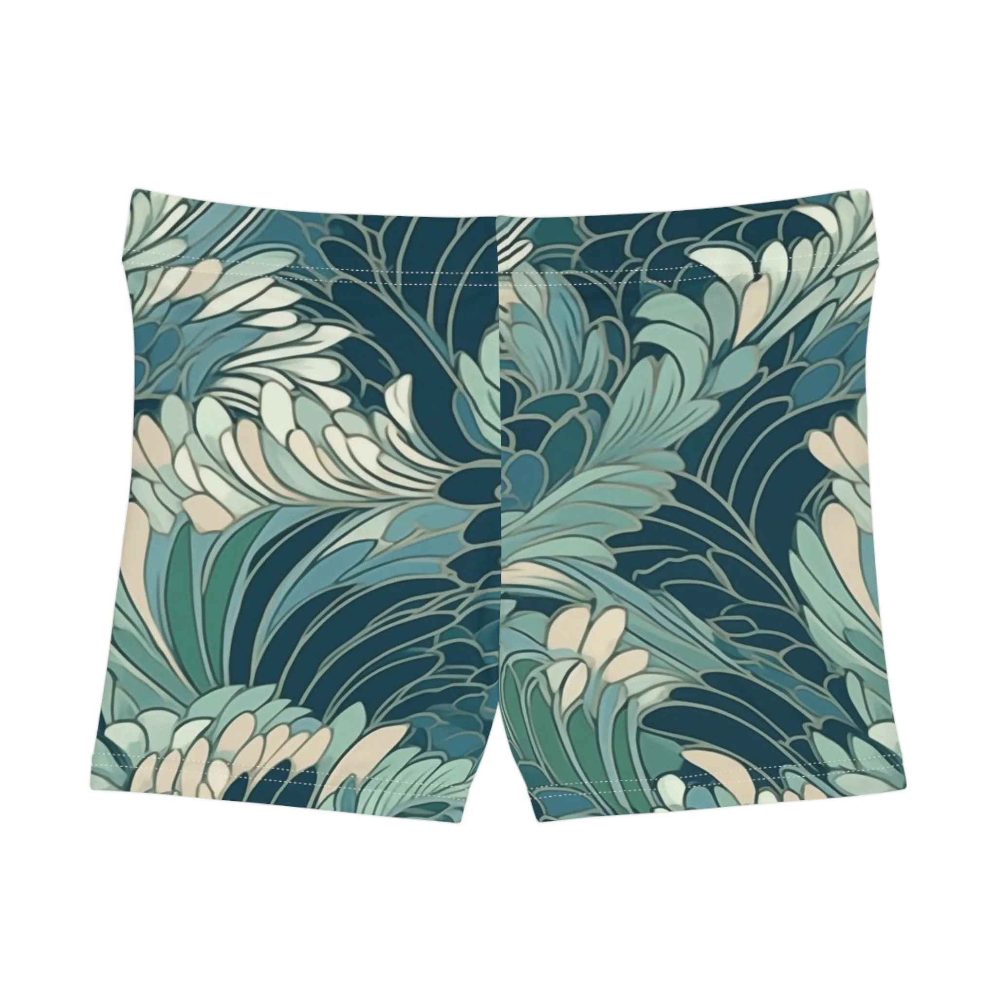 Workout Shorts - Gregoria Ustrasana Chinoiserie