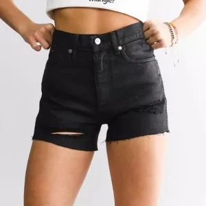 Wrangler X Fender Black Festival Denim Shorts Women's 29