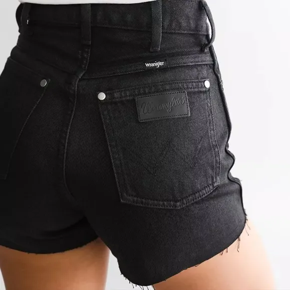 Wrangler X Fender Black Festival Denim Shorts Women's 29