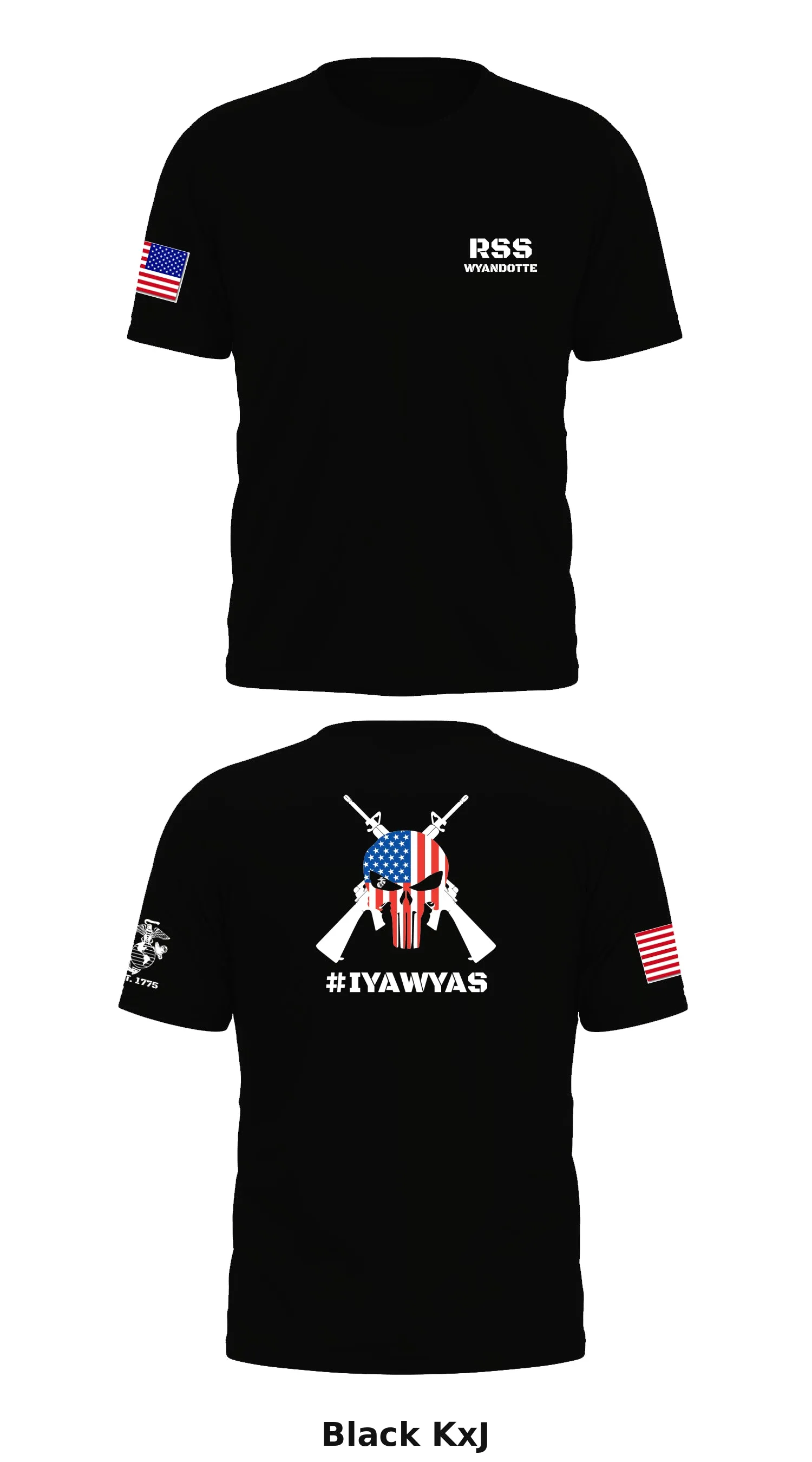 Wyandotte Marines Store 1 Core Men's SS Performance Tee - KxJ