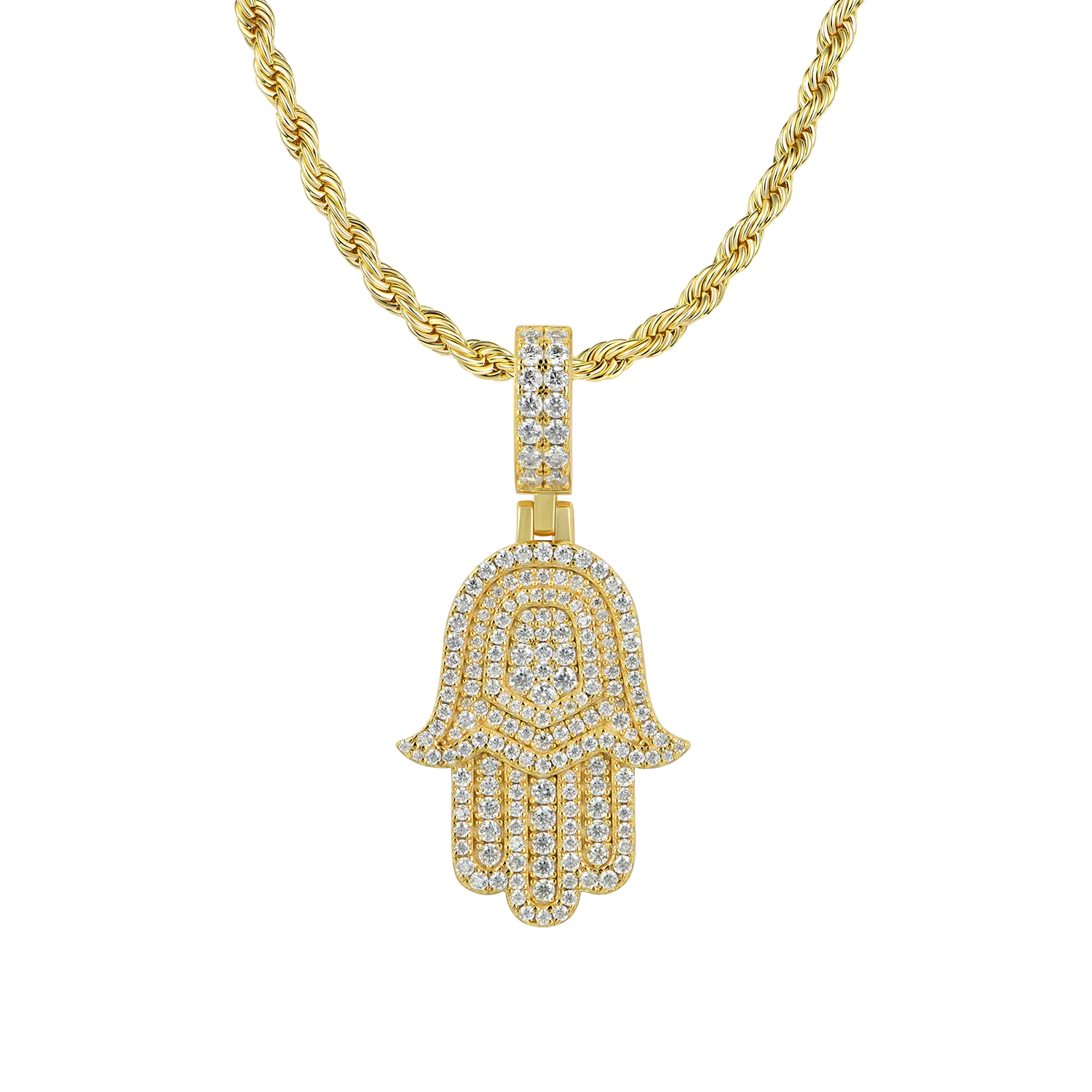 Youth Double-Layered Hamsa Pendant