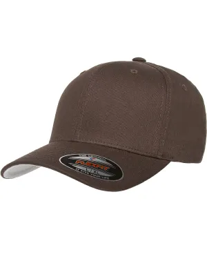 Yupoong 6-Panel Structured Mid-Profile Cap | Brown