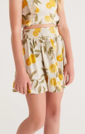 Z Supply Girls Orion Citrus Skirt - Flax