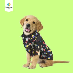 Zoivane Pets Dog Cool Stylish Shirts |Cotton shirts | Comfortable | Suitable for all dog breeds - Size-S Pack of 1